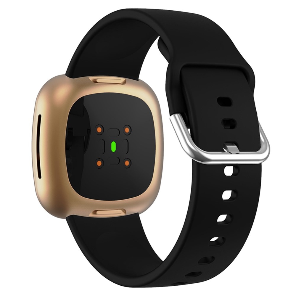 Bracelet en silicone pour Fitbit Sense 2, noir