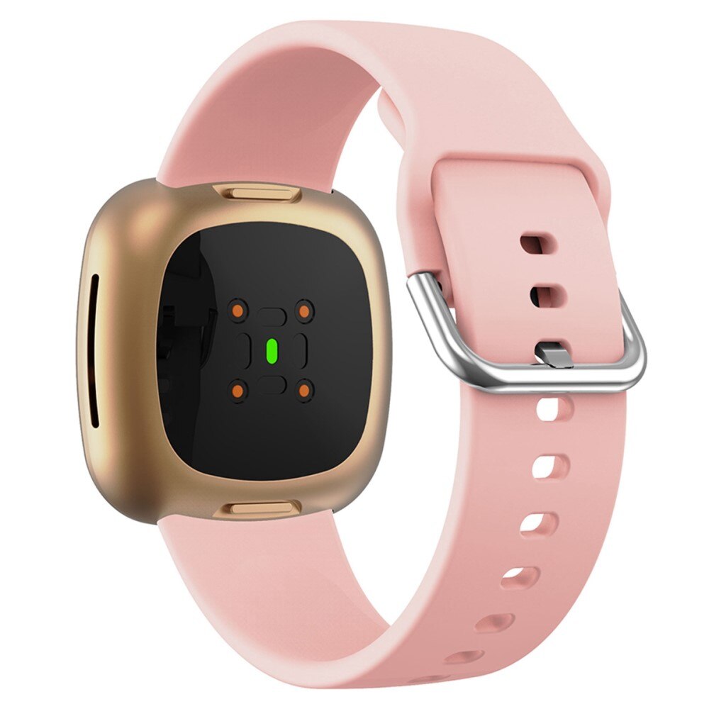 Bracelet en silicone pour Fitbit Versa 4, Rose