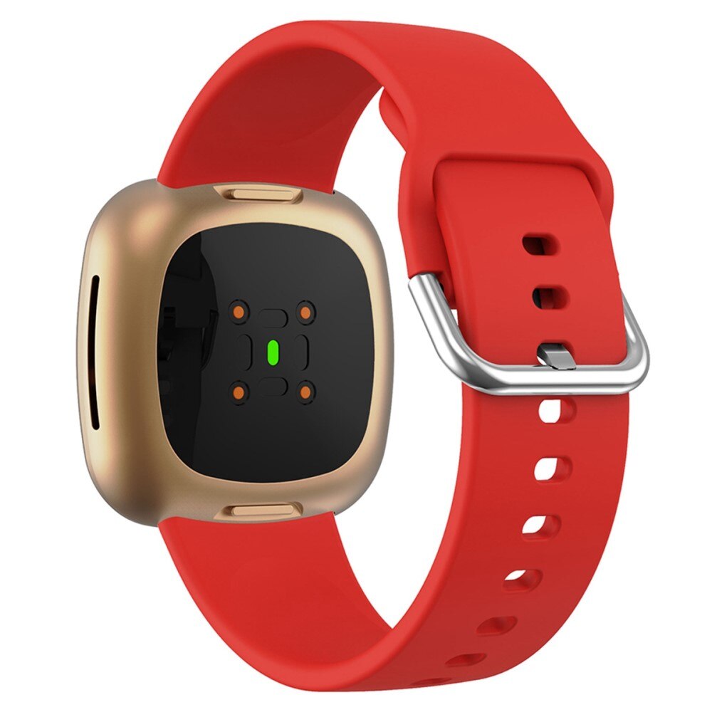 Bracelet en silicone pour Fitbit Versa 4, rouge