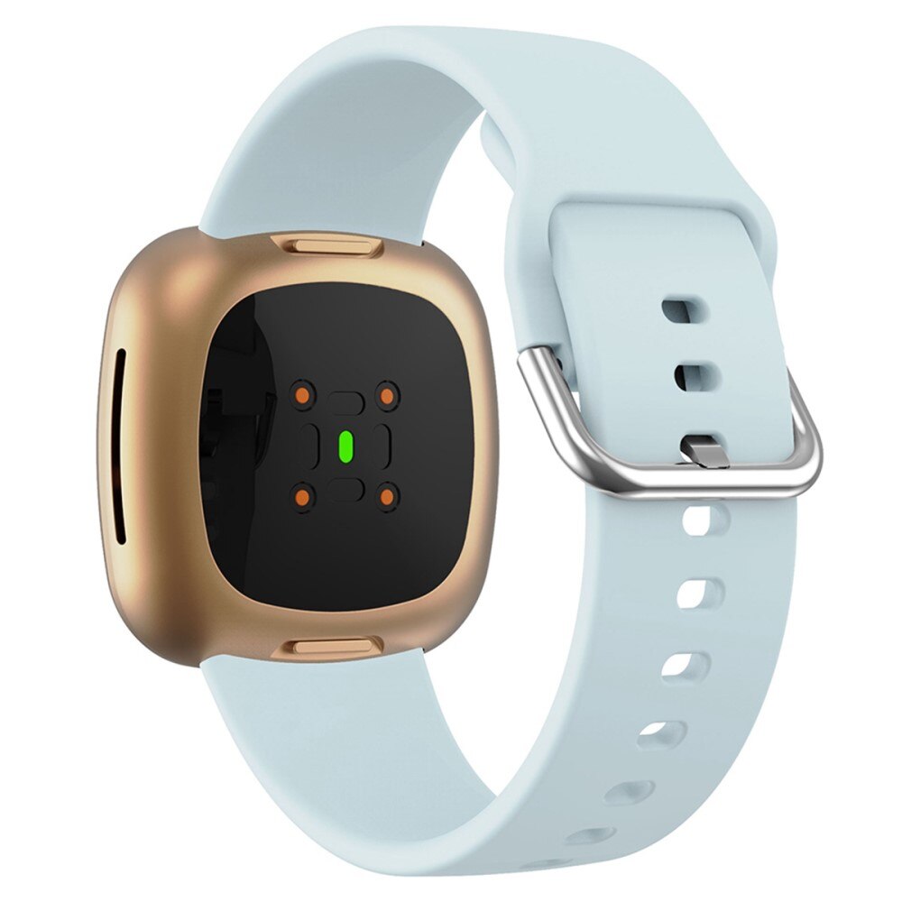 Bracelet en silicone pour Fitbit Versa 4, bleu