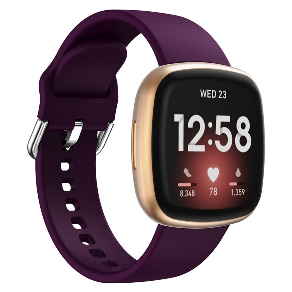 Bracelet en silicone pour Fitbit Versa 4, violet