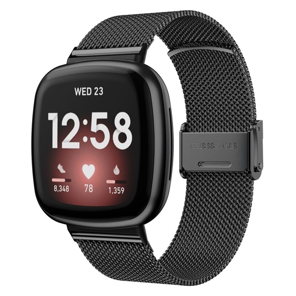 Bracelet Mesh Fitbit Versa 3/Sense Black