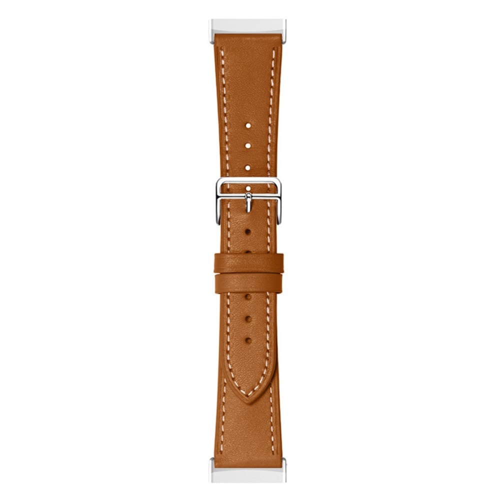 Bracelet en cuir Fitbit Sense 2, Marron