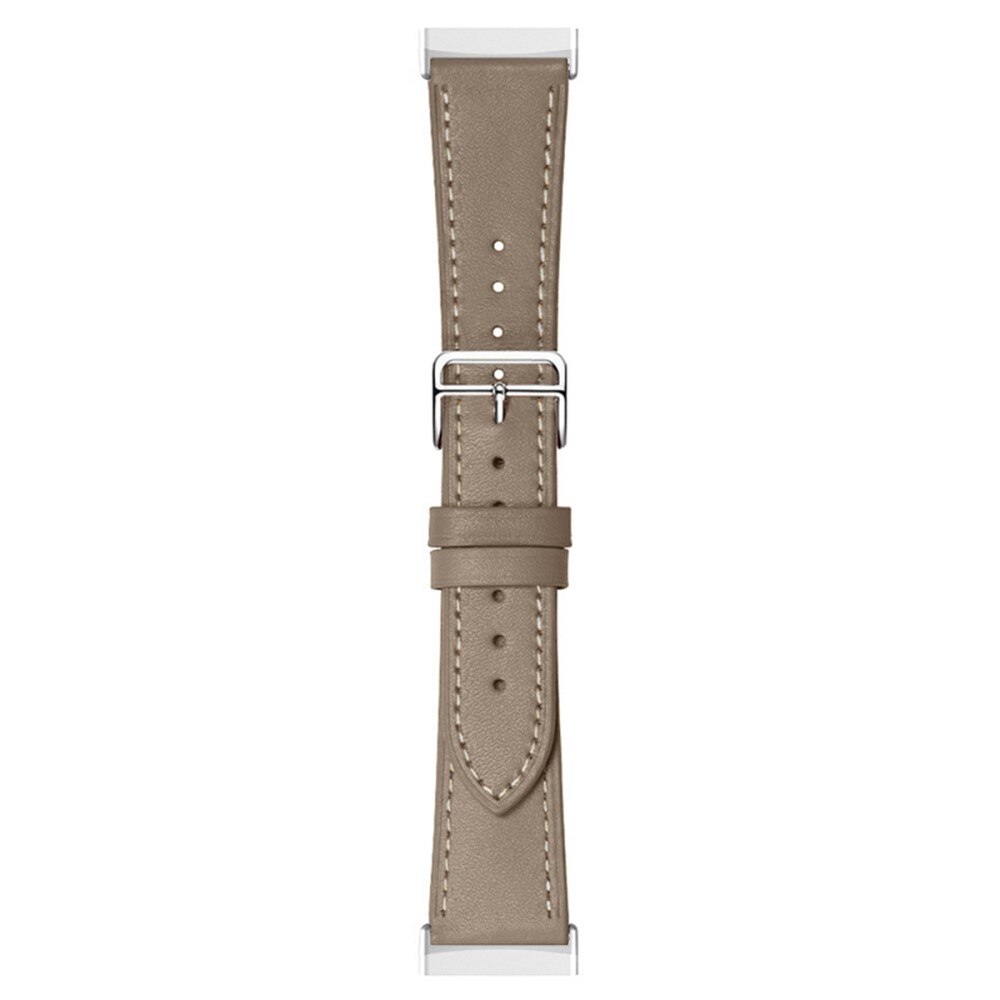 Bracelet en cuir Fitbit Versa 4, Gris