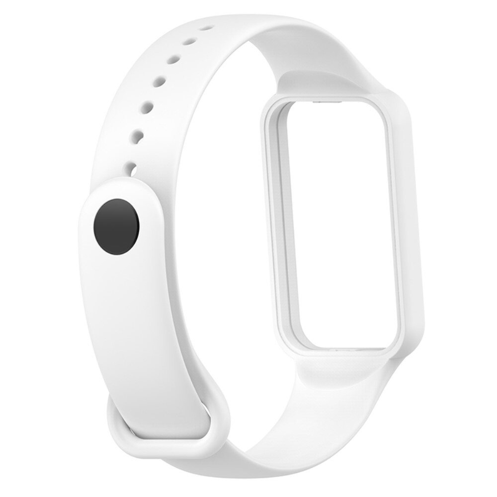 Bracelet en silicone pour Amazfit Band 7, blanc