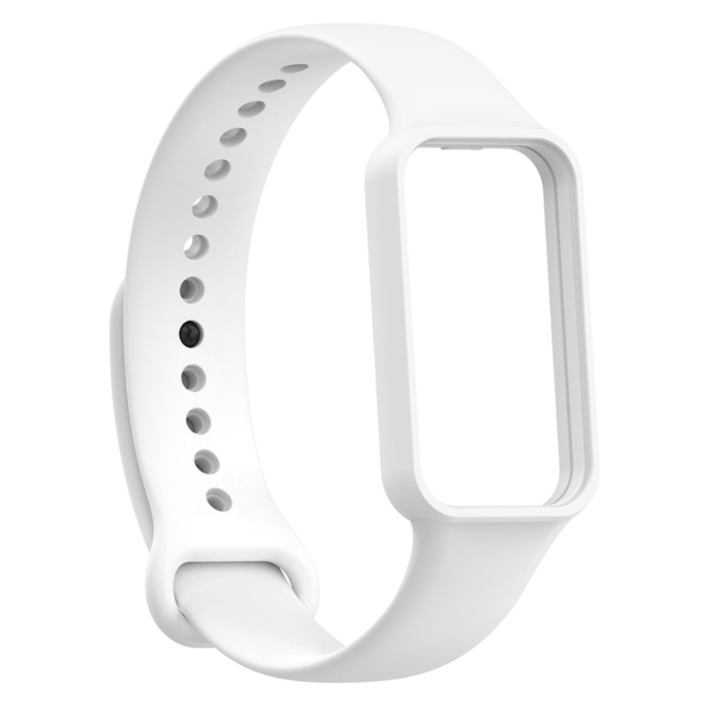 Bracelet en silicone pour Amazfit Band 7, blanc