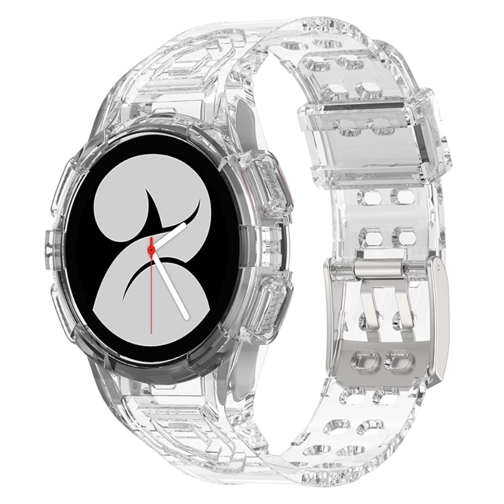 Bracelet avec coque Crystal Samsung Galaxy Watch 4/5 44mm Transparent