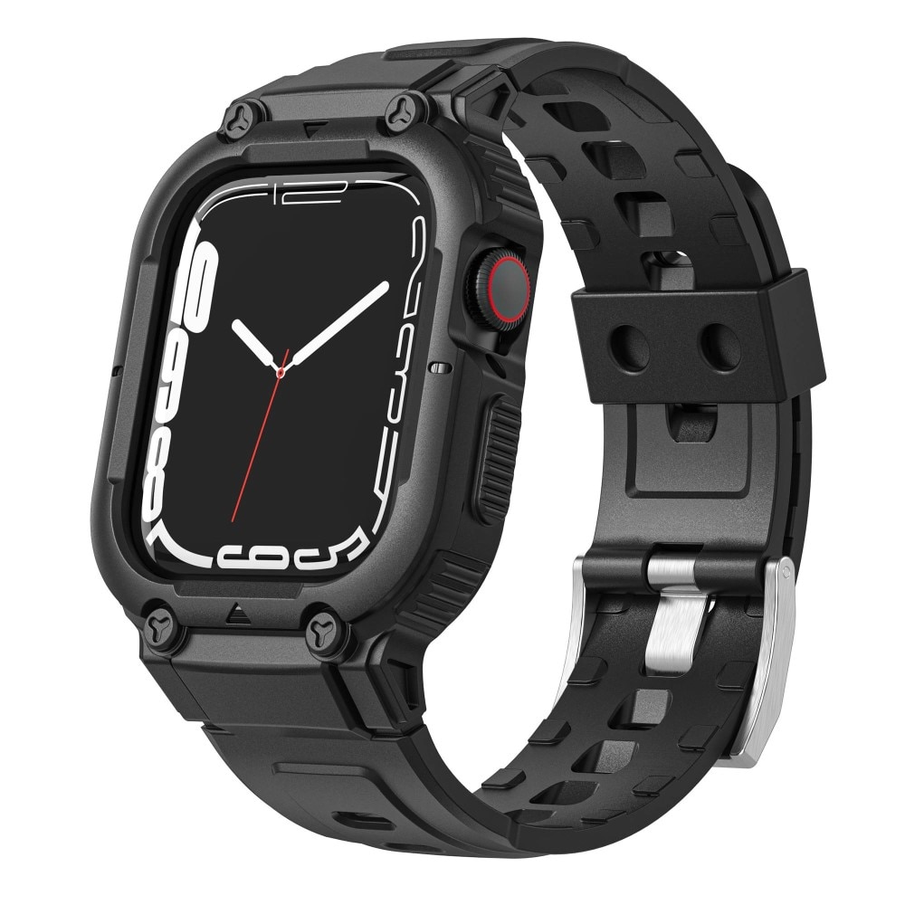 Bracelet avec coque Aventure Apple Watch 41mm Series 9, noir