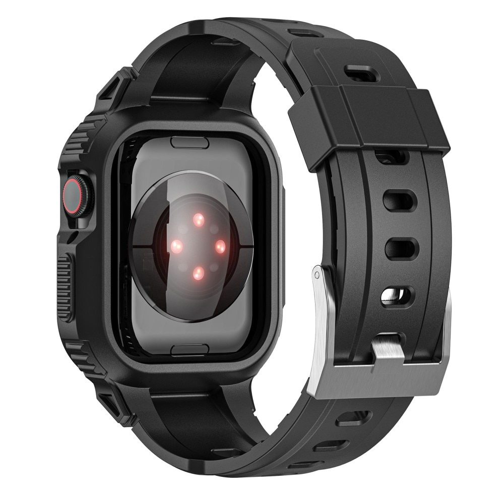 Bracelet avec coque Aventure Apple Watch 41mm Series 9, noir