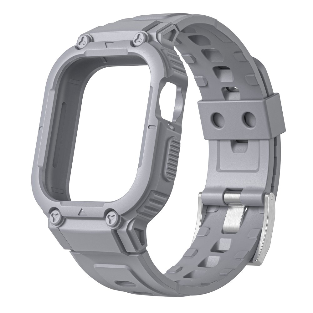 Bracelet avec coque Aventure Apple Watch 40mm gris