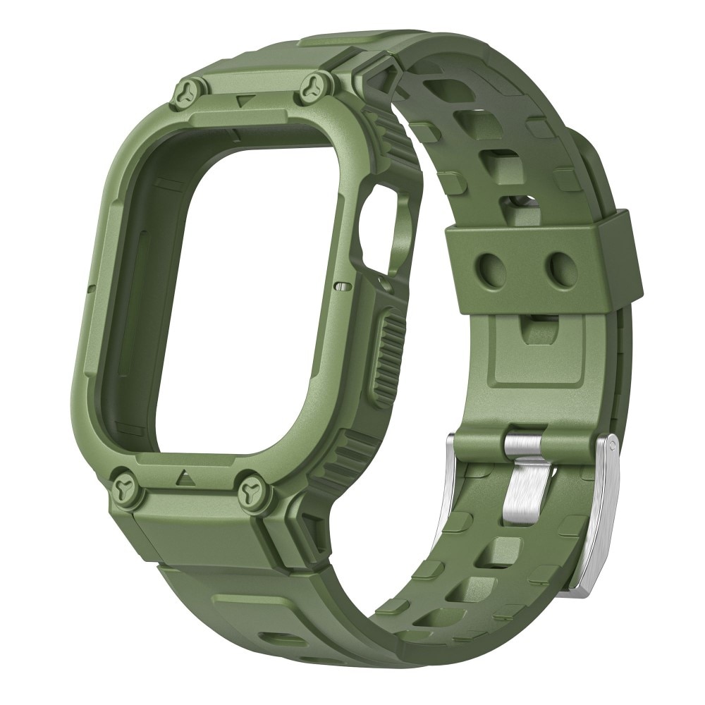 Bracelet avec coque Aventure Apple Watch 41mm Series 9, vert