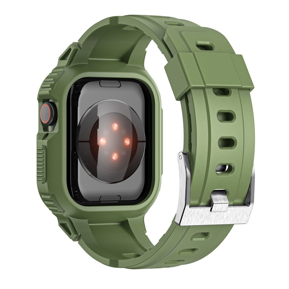 Bracelet avec coque Aventure Apple Watch 41mm Series 9, vert