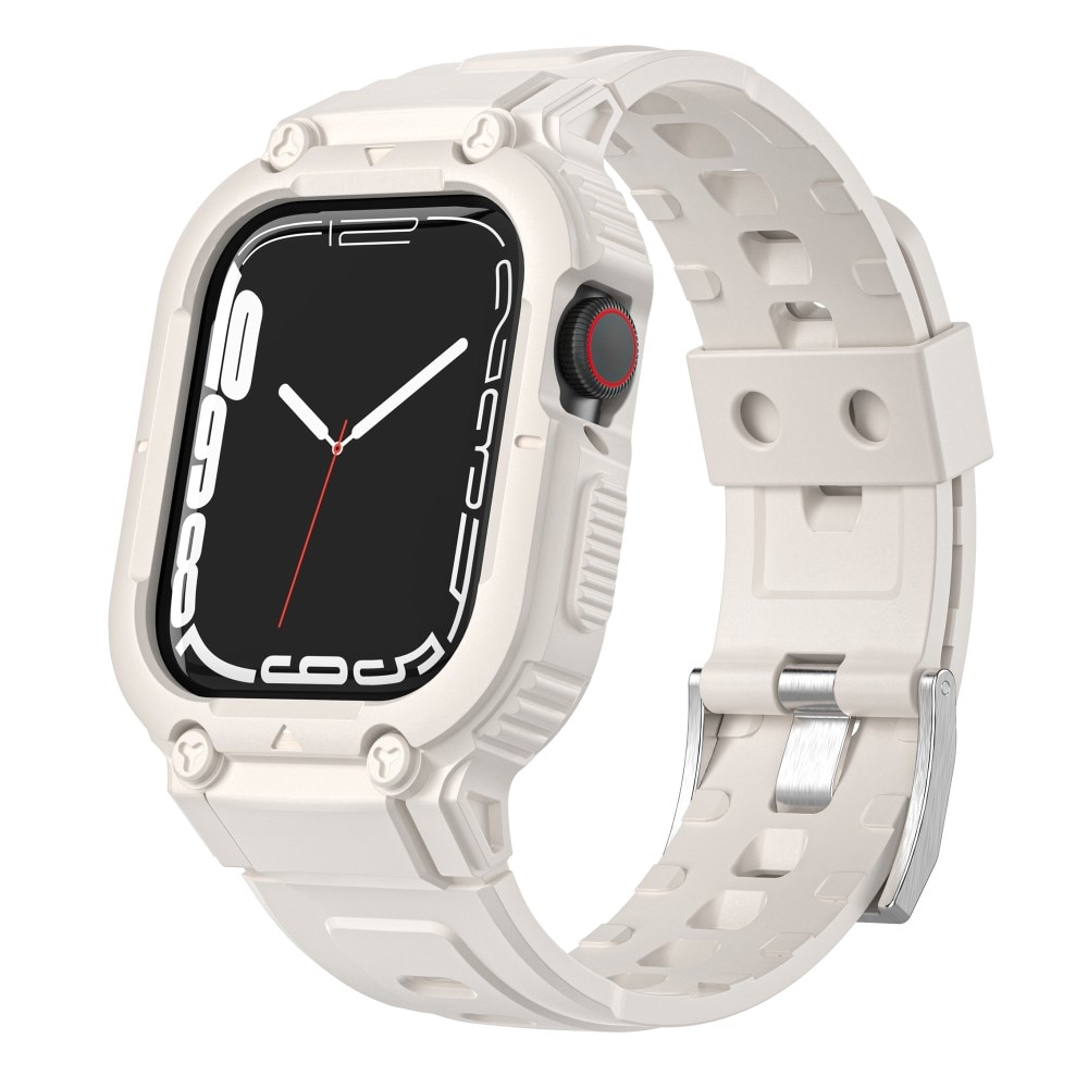 Bracelet avec coque Aventure Apple Watch 41mm Series 9, beige