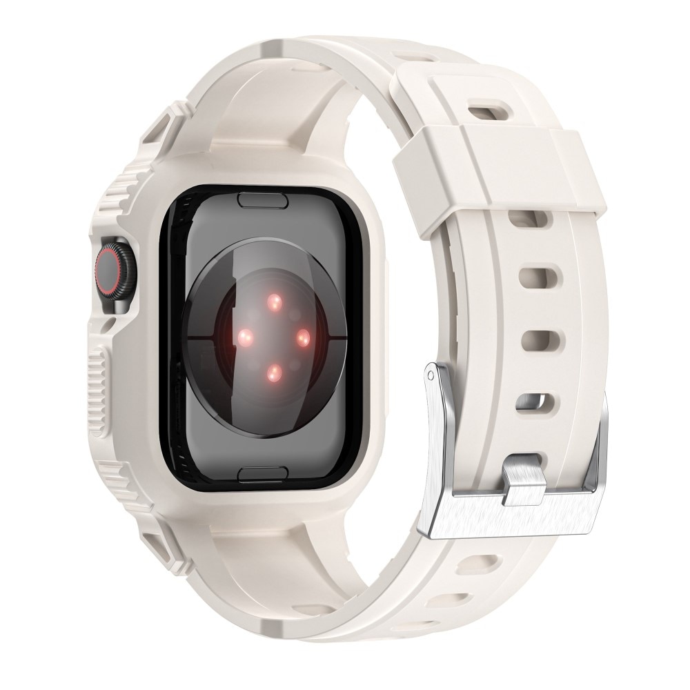 Bracelet avec coque Aventure Apple Watch 41mm Series 9, beige