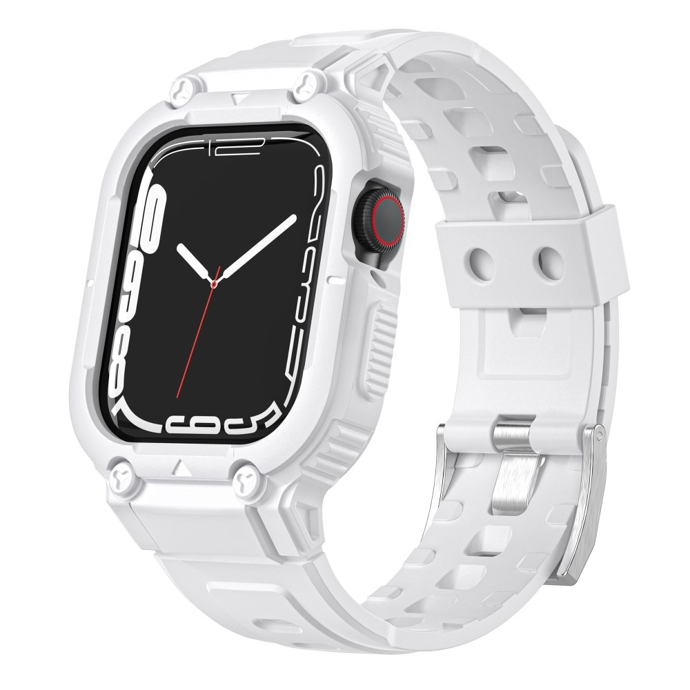 Bracelet avec coque Aventure Apple Watch 41mm Series 8, blanc
