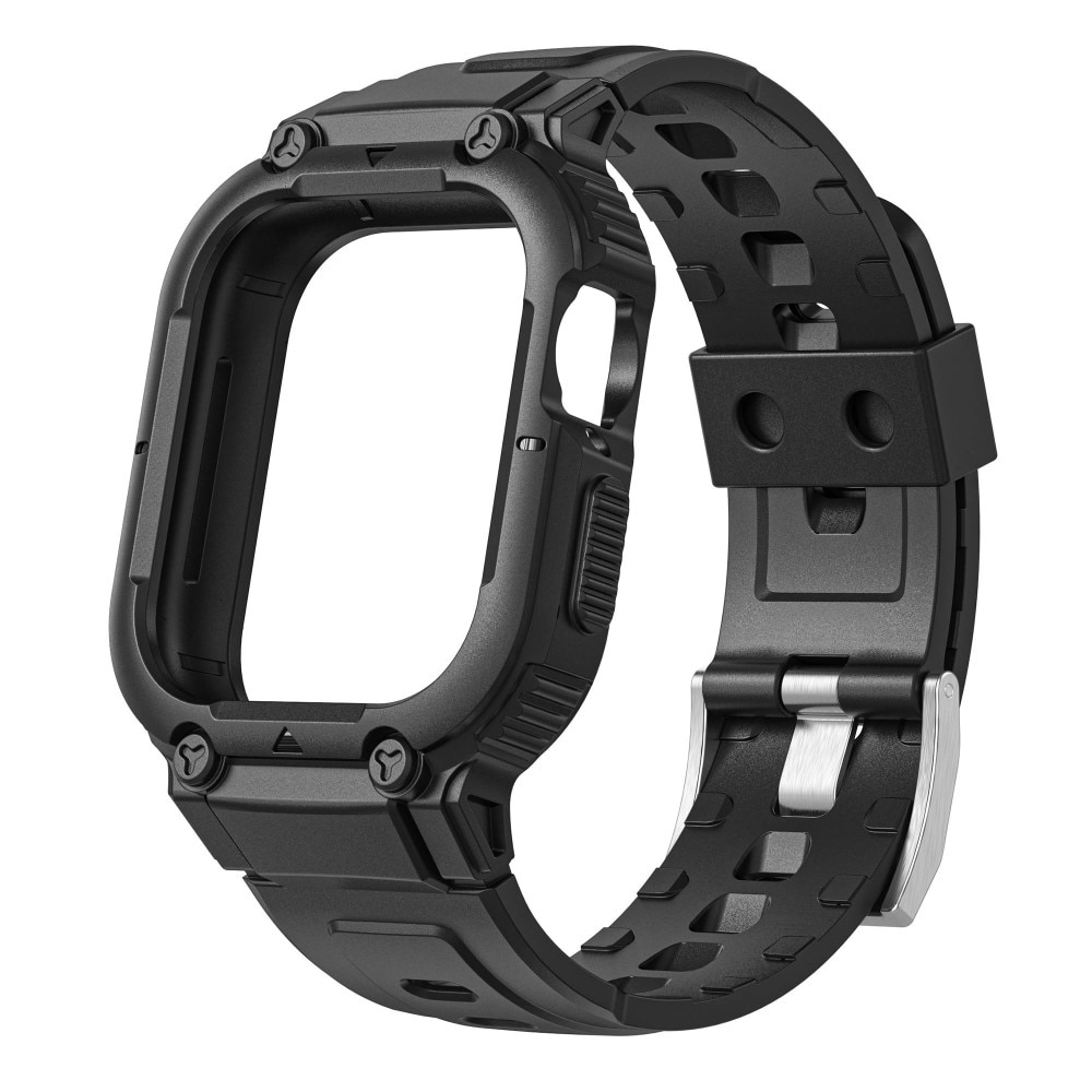 Bracelet avec coque Aventure Apple Watch 44mm, noir