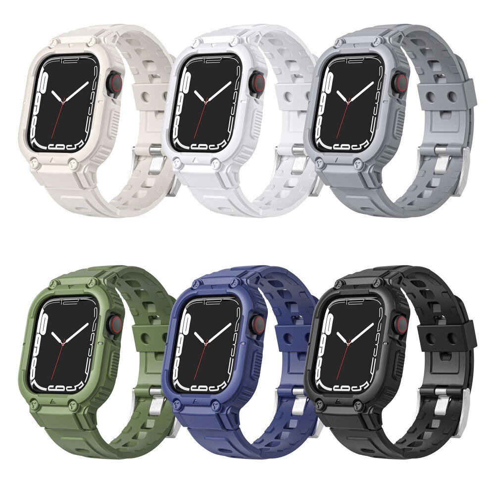 Bracelet avec coque Aventure Apple Watch 45mm Series 9, gris