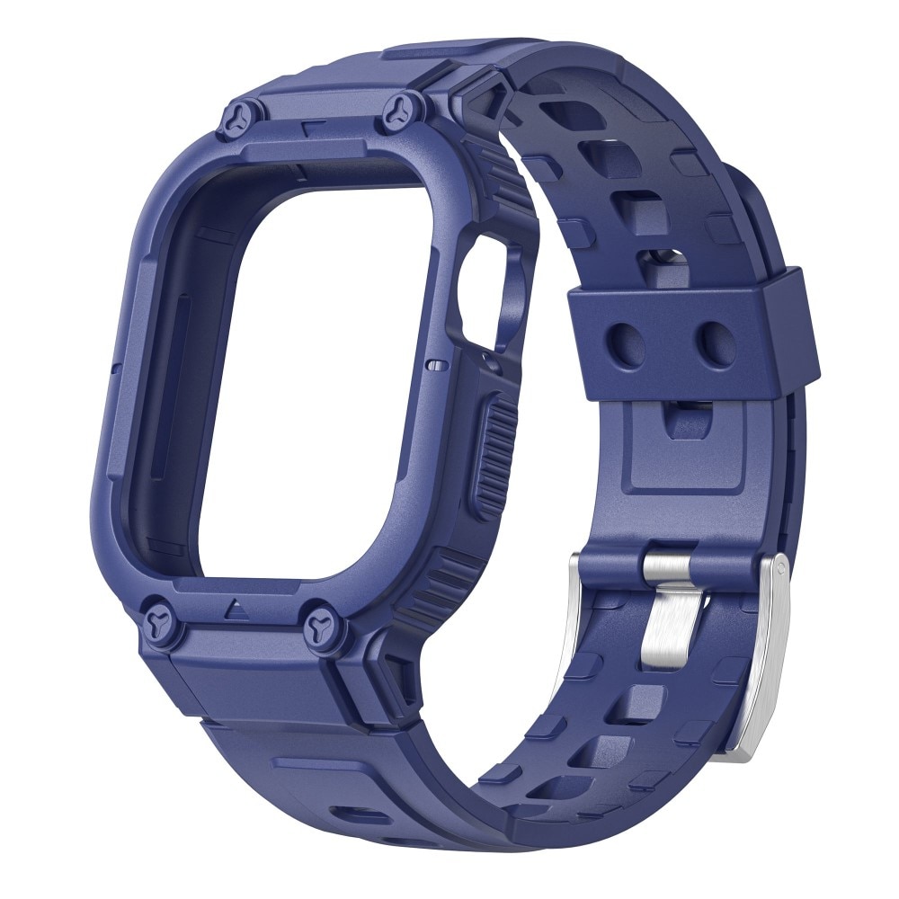 Bracelet avec coque Aventure Apple Watch 42mm, bleu