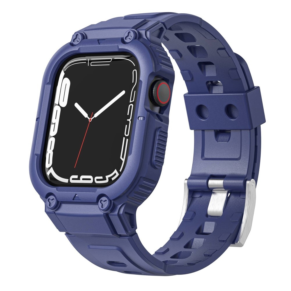 Bracelet avec coque Aventure Apple Watch 45mm Series 9, bleu