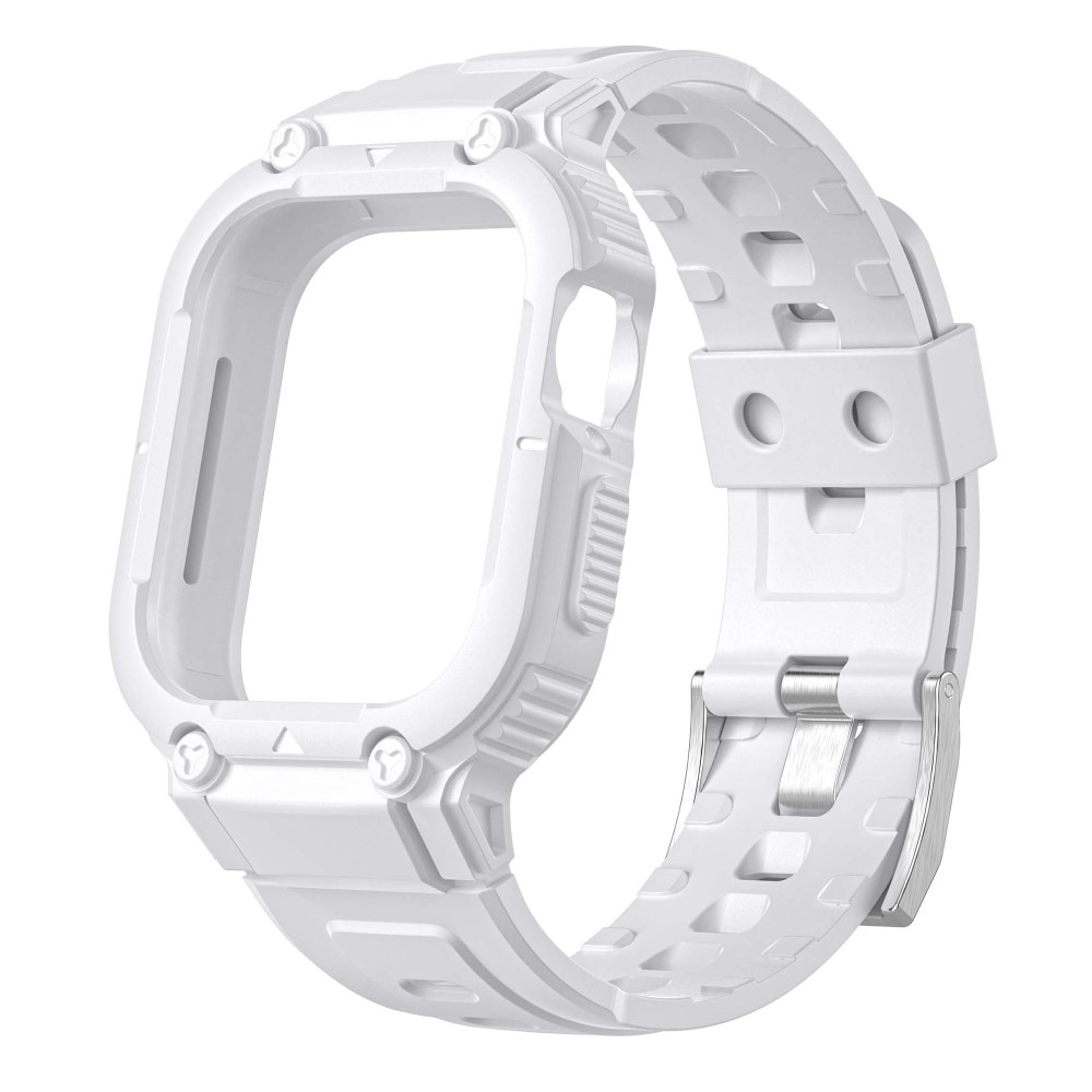 Bracelet avec coque Aventure Apple Watch 45mm Series 9, blanc