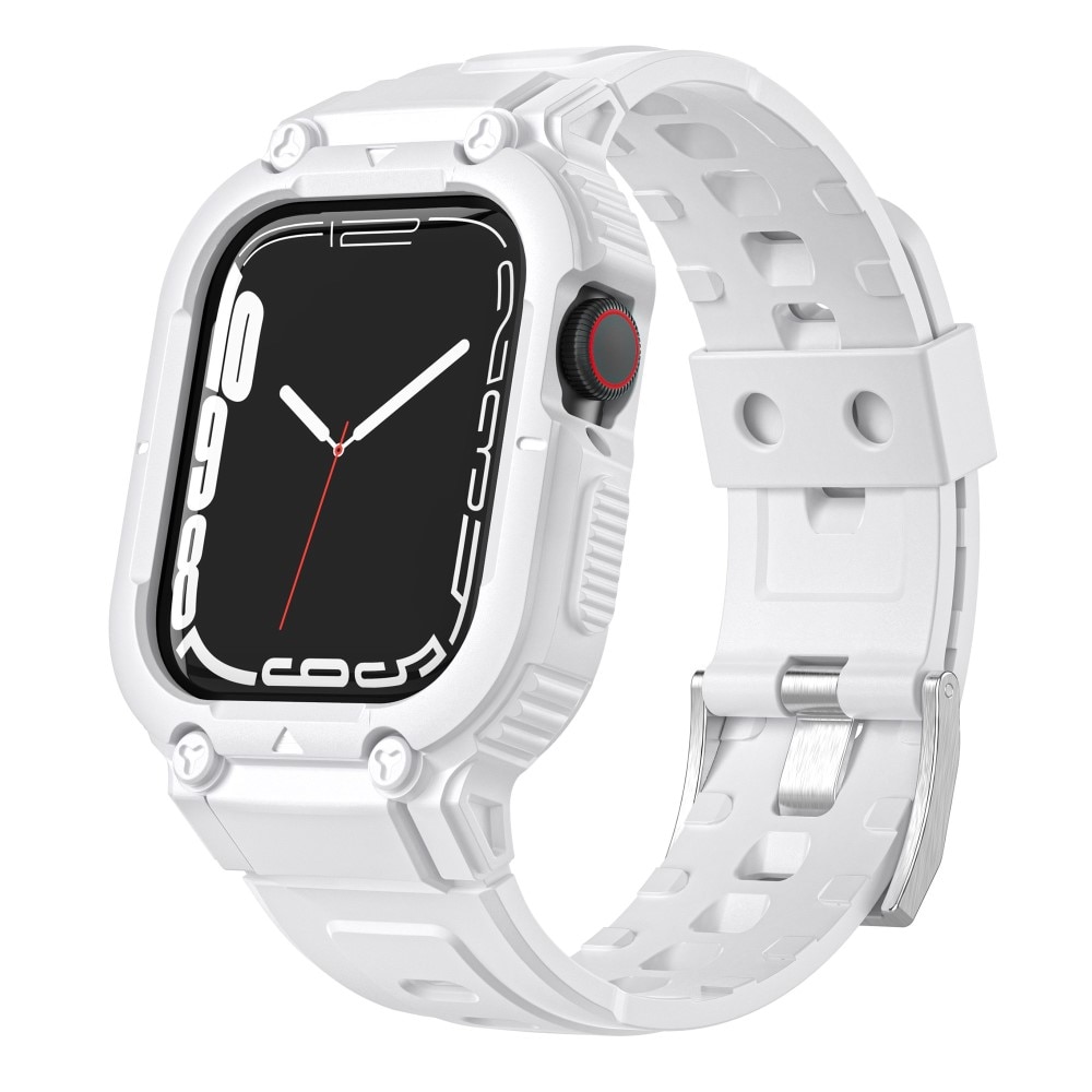 Bracelet avec coque Aventure Apple Watch 45mm Series 9, blanc