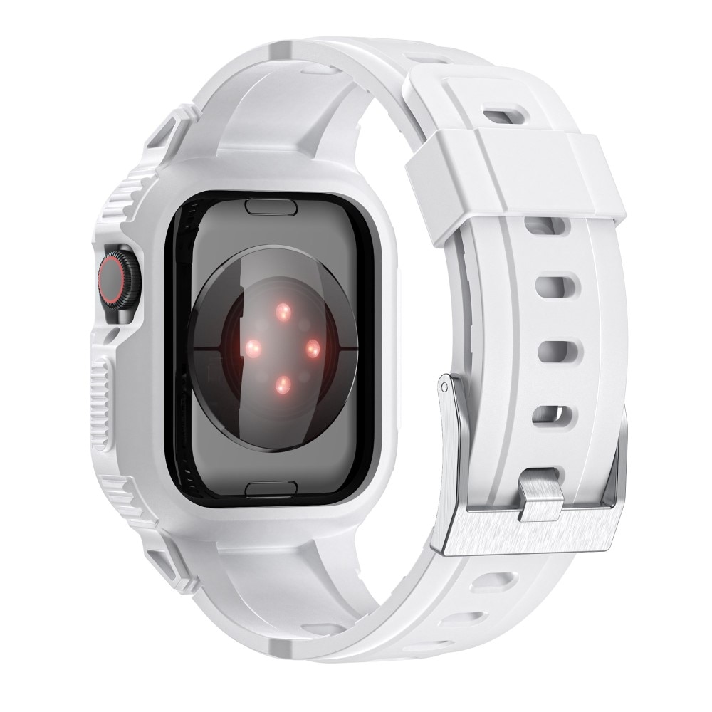 Bracelet avec coque Aventure Apple Watch 45mm Series 9, blanc
