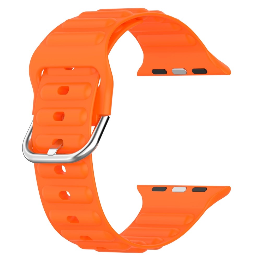 Bracele en silicone Résistant Apple Watch SE 44mm, orange