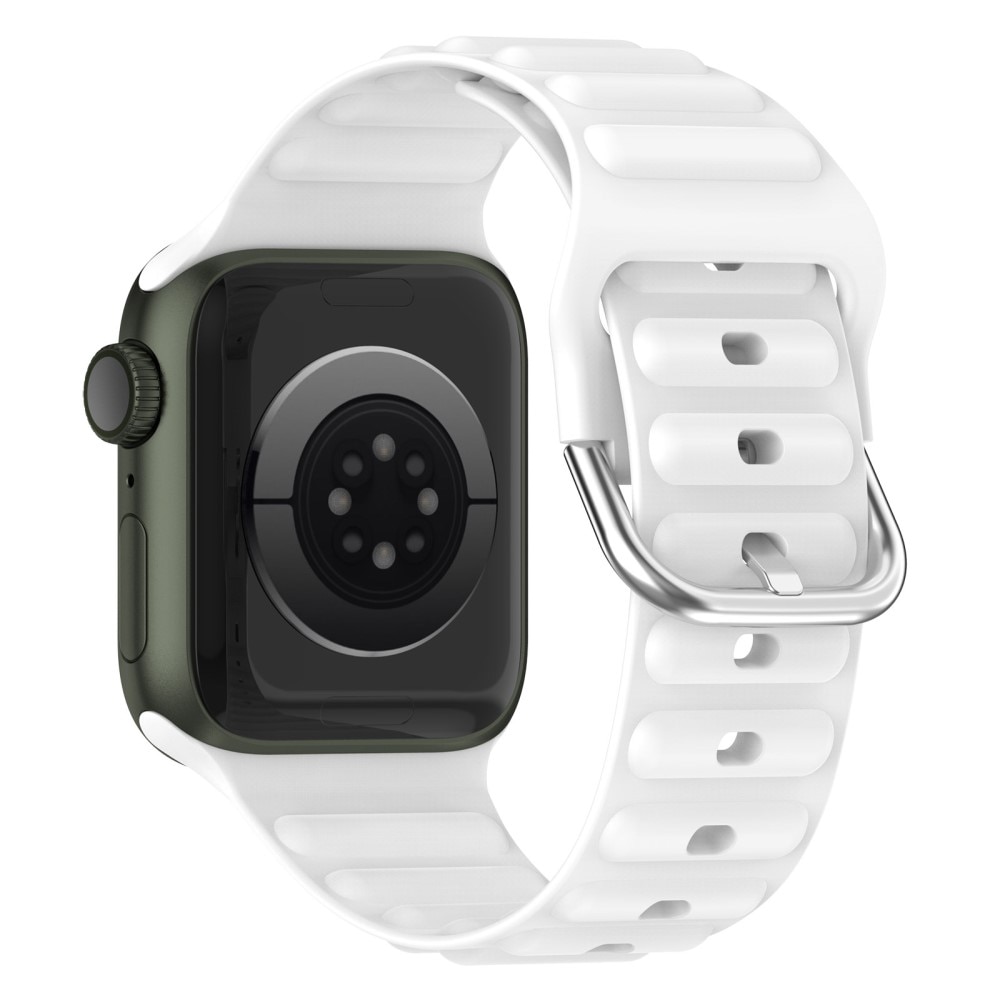 Bracele en silicone Résistant Apple Watch 42mm, blanc