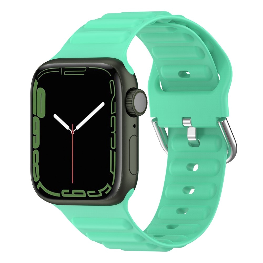 Bracele en silicone Résistant Apple Watch 42mm, vert