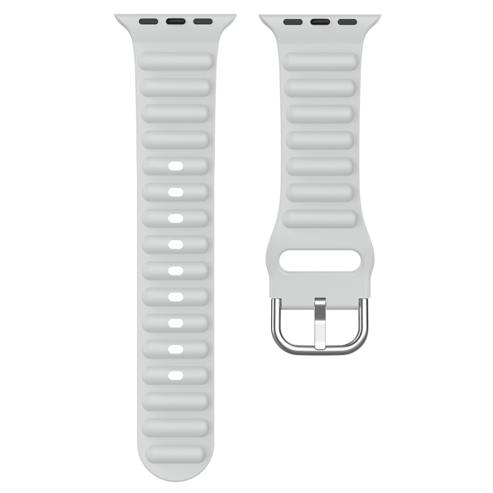 Bracele en silicone Résistant Apple Watch 42mm, gris