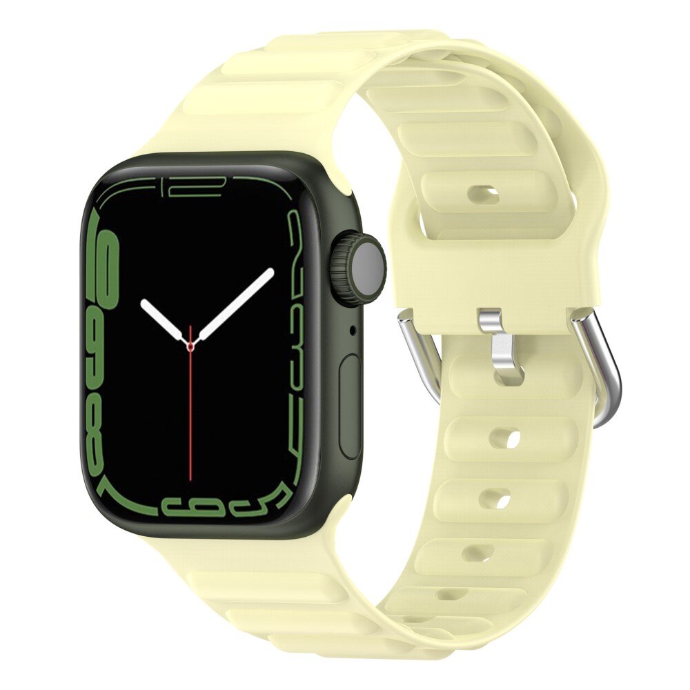 Bracele en silicone Résistant Apple Watch 40mm, jaune