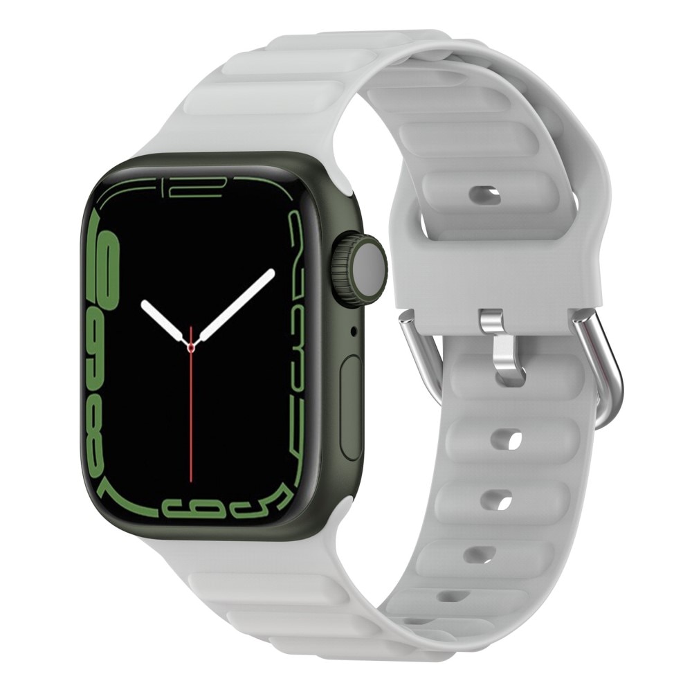 Bracele en silicone Résistant Apple Watch 41mm Series 8 Gris
