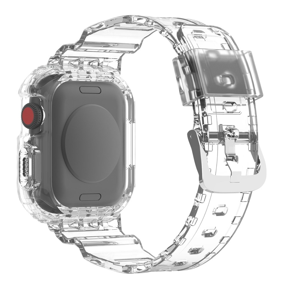 Bracelet avec coque Crystal Apple Watch 45mm Series 9, transparent