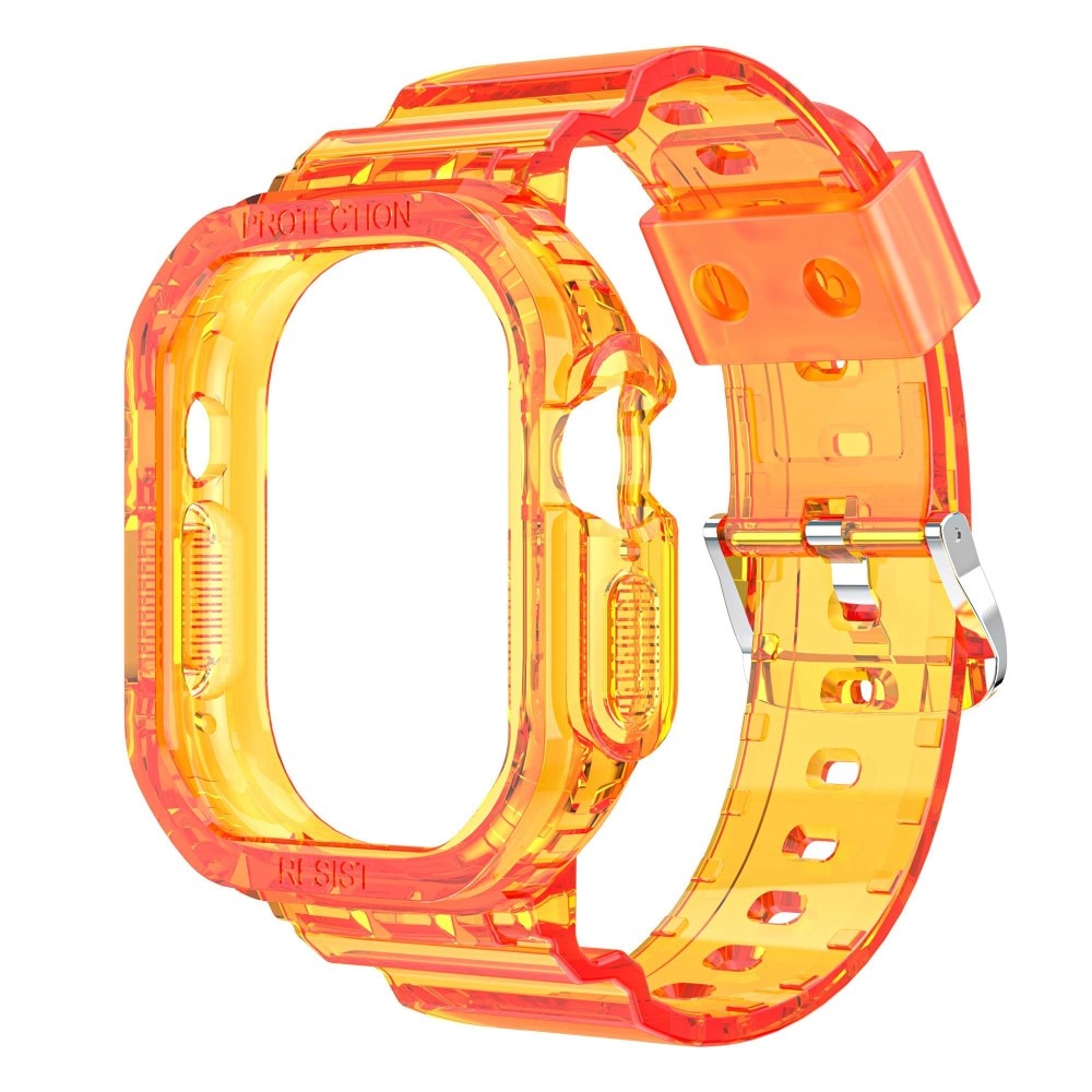 Bracelet avec coque Crystal Apple Watch Ultra 49 mm Orange