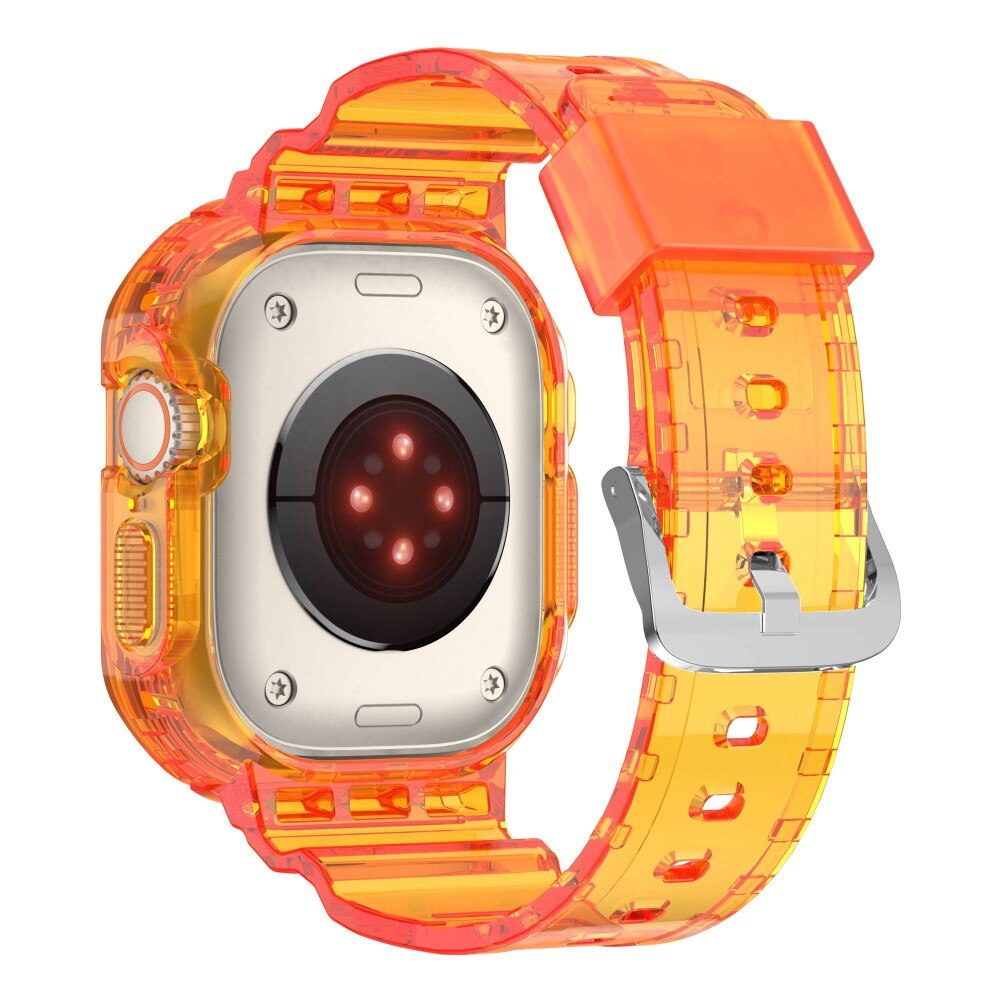 Bracelet avec coque Crystal Apple Watch Ultra 49 mm Orange