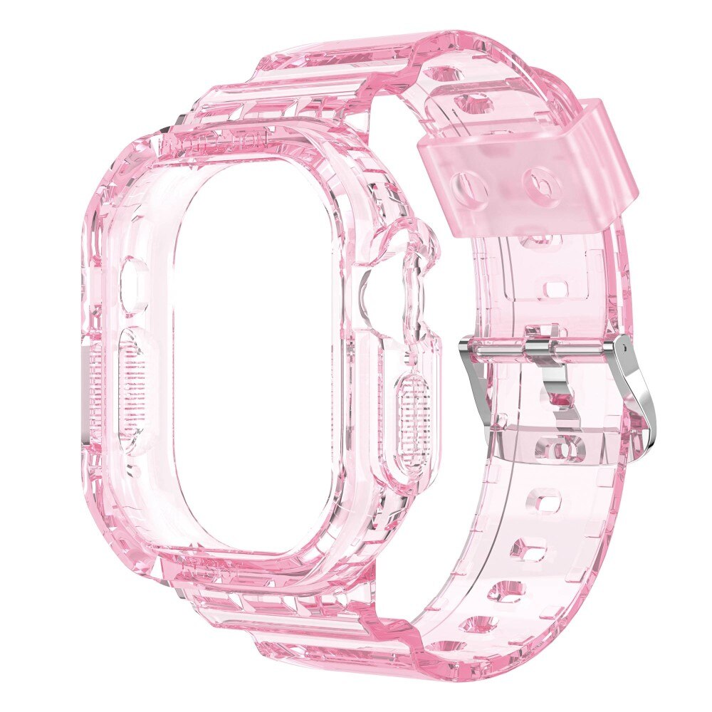 Bracelet avec coque Crystal Apple Watch Ultra 49 mm Rose