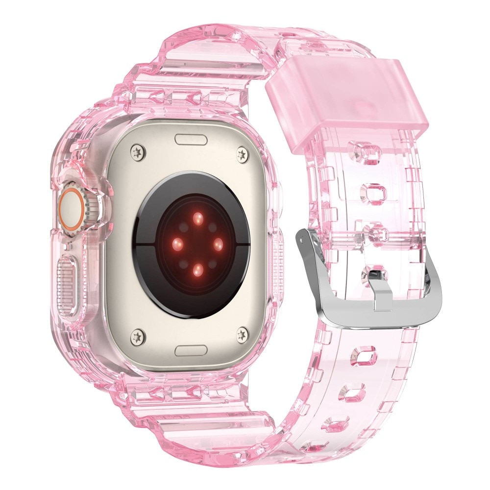 Bracelet avec coque Crystal Apple Watch Ultra 49 mm Rose