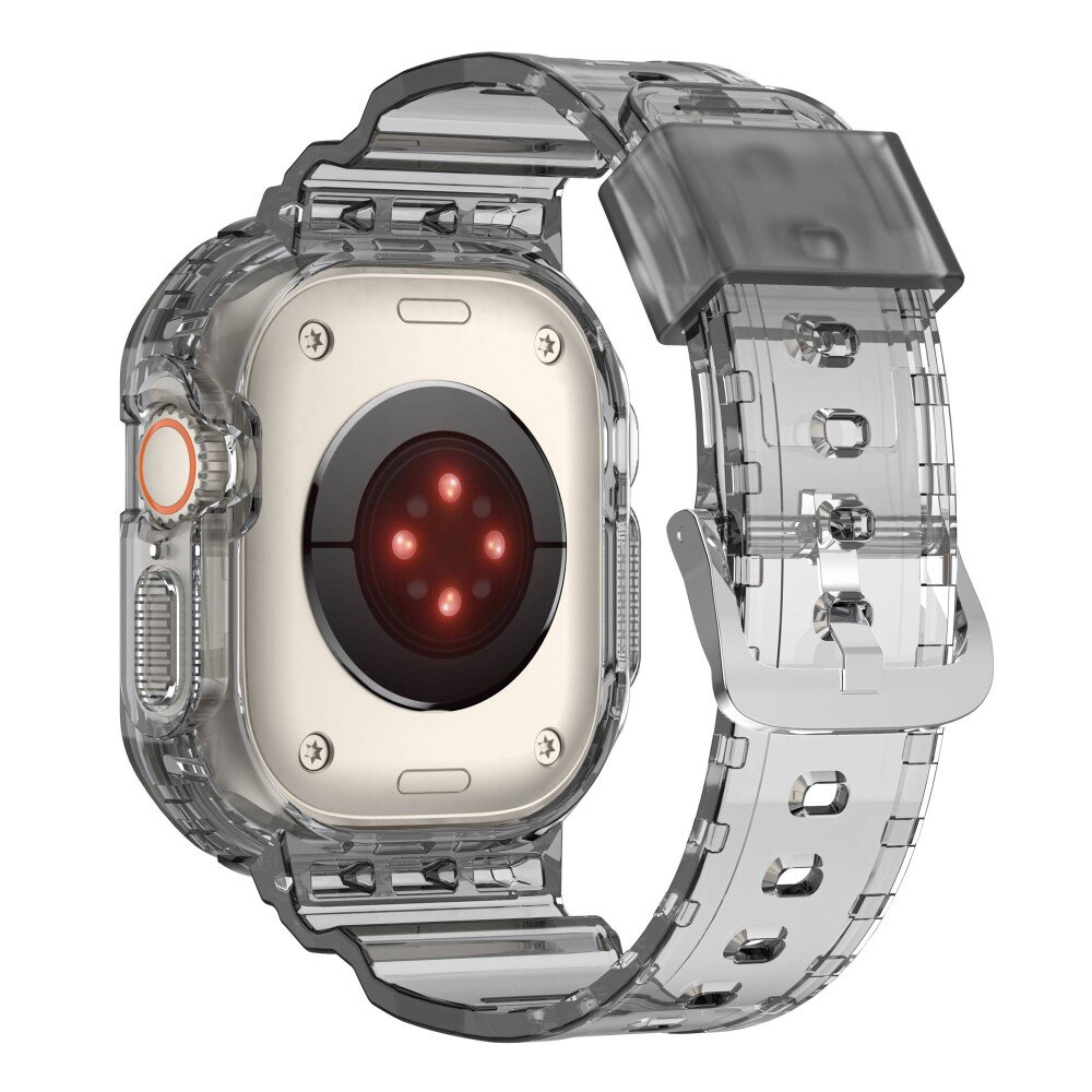 Bracelet avec coque Crystal Apple Watch Ultra 2 49mm, gris