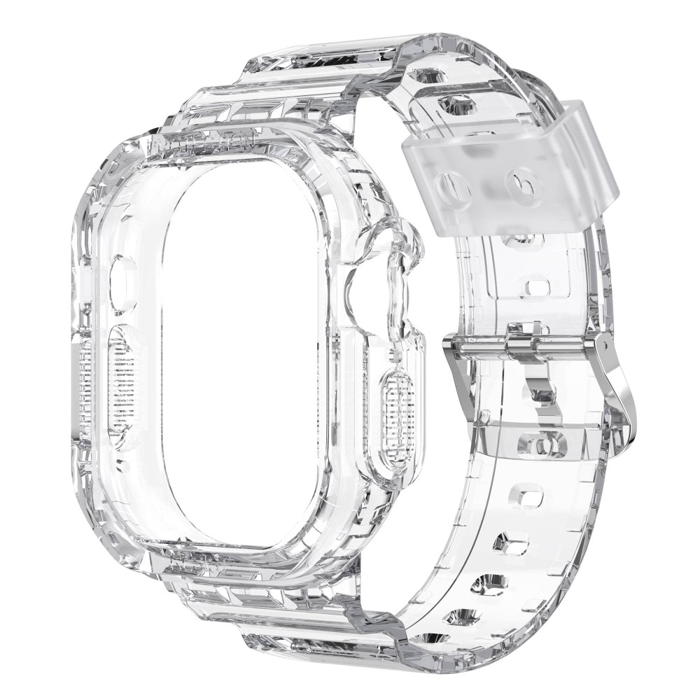 Bracelet avec coque Crystal Apple Watch Ultra 2 49mm, transparent