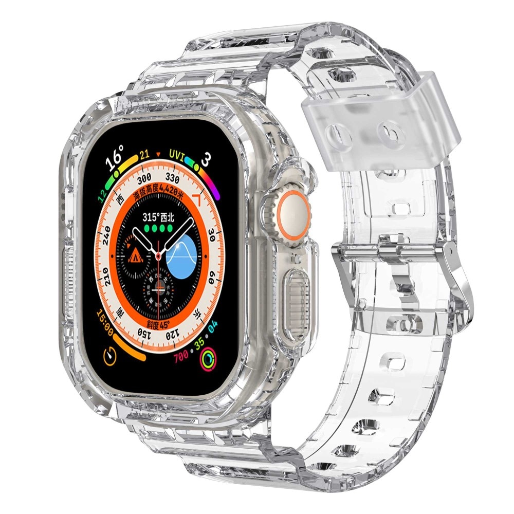 Bracelet avec coque Crystal Apple Watch Ultra 2 49mm, transparent