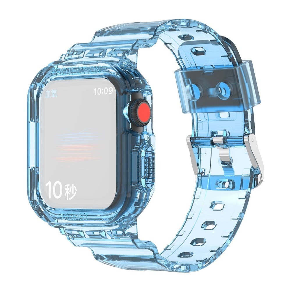 Bracelet avec coque Crystal Apple Watch 38mm, bleu