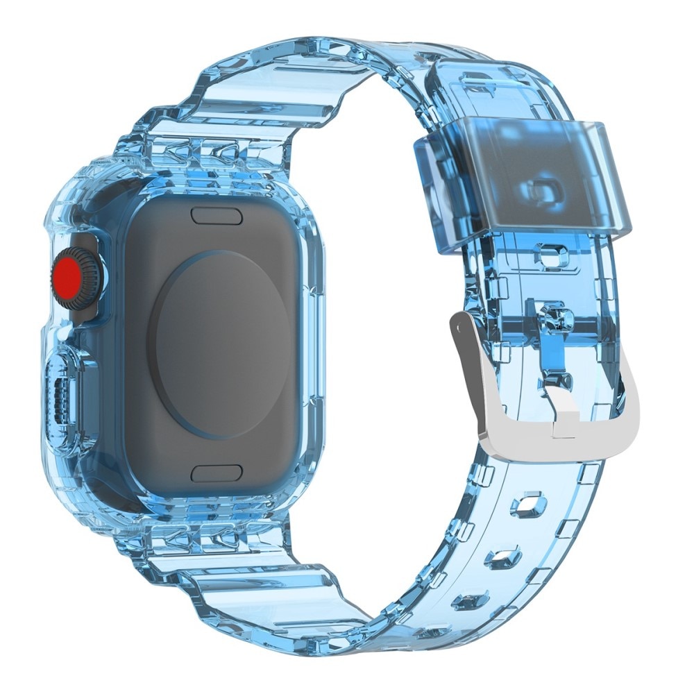 Bracelet avec coque Crystal Apple Watch 41mm Series 9, bleu