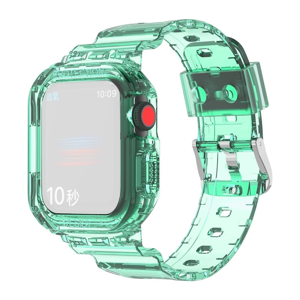 Bracelet avec coque Crystal Apple Watch 41mm Series 7, vert