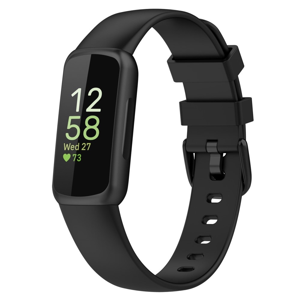 Bracelet en silicone pour Fitbit Inspire 3, noir