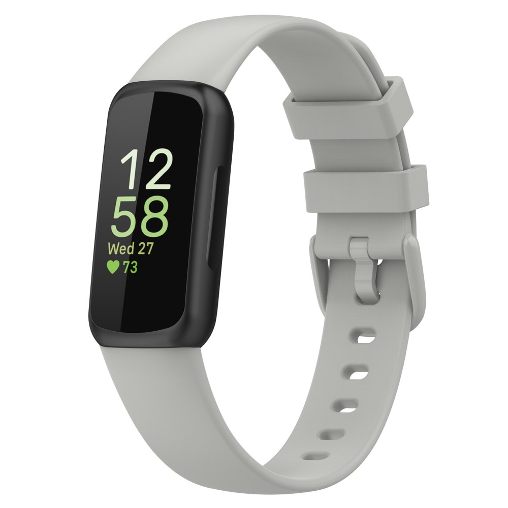 Bracelet en silicone pour Fitbit Inspire 3, gris