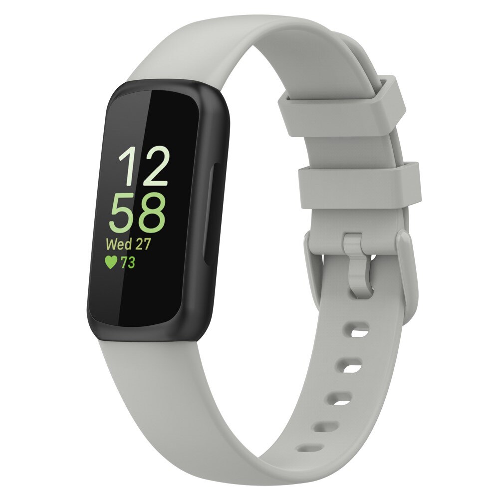 Bracelet en silicone pour (Small) Fitbit Inspire 3, gris