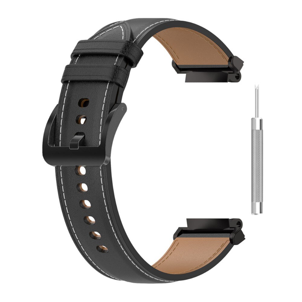Bracelet en cuir  , Noir