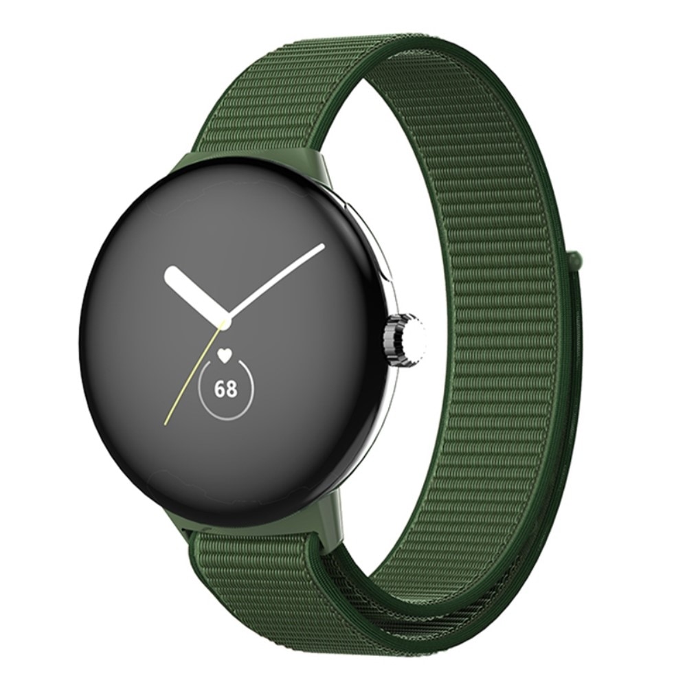 Bracelet en nylon Google Pixel Watch 2, vert
