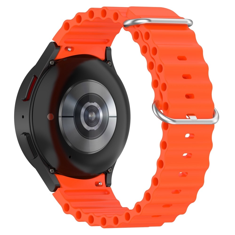 Full Fit Bracele en silicone Résistant Samsung Galaxy Watch 4 Classic 42mm, orange