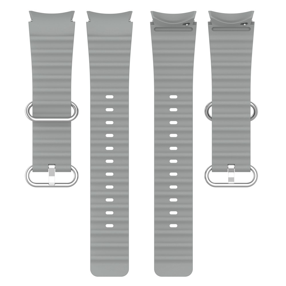 Full Fit Bracele en silicone Résistant Samsung Galaxy Watch 5 44mm, gris